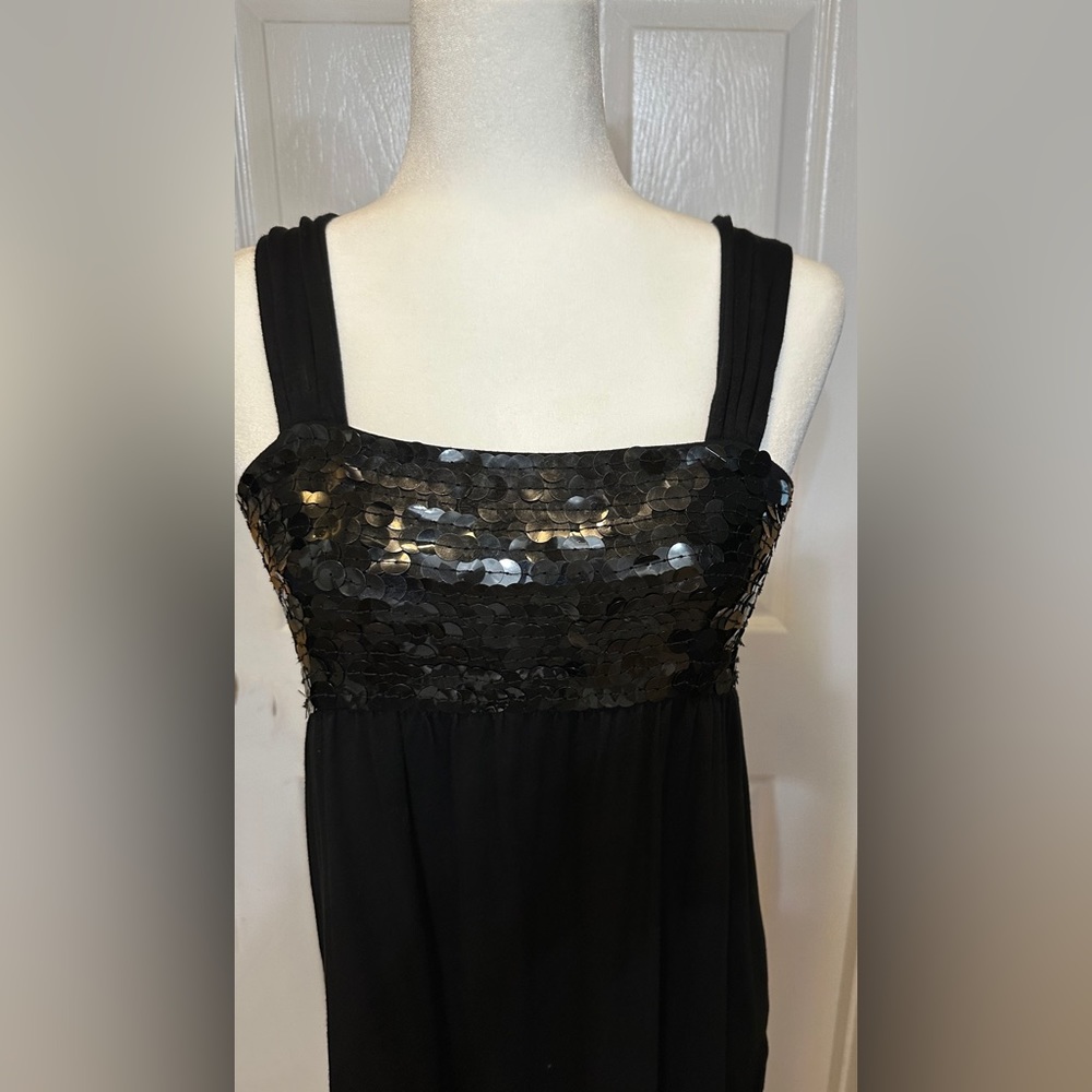 Kensie Top black sequin studded size medium - Picture 2 of 9